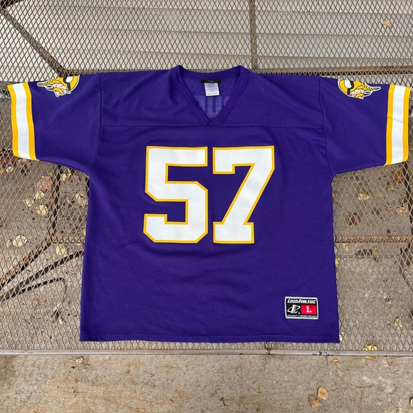 Minnesota Vikings Rudd NFL Football Jersey Purple Logo Athletic Size L - Picture 4 of 10